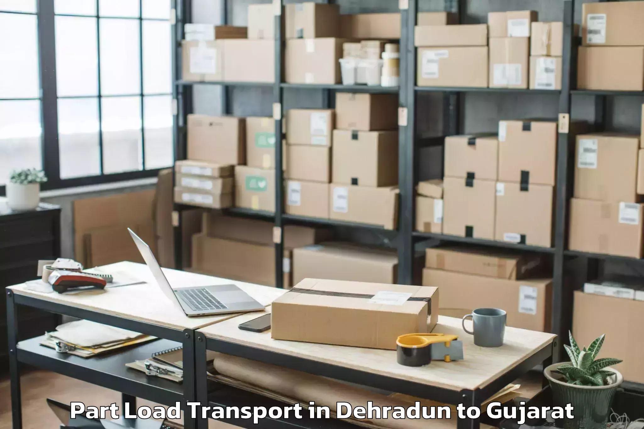 Comprehensive Dehradun to Umarpada Part Load Transport